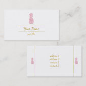 ピンクのパイナップル 名刺 (正面/裏面)