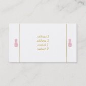 ピンクのパイナップル 名刺 (裏面)