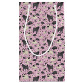 ピンクのパグ スモールペーパーバッグ (裏面)