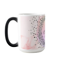 ピンクのパステルシルバースペクトリーパーソナライズされたキラキラ