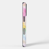 ピンクのパステルタイ染めガーリーちっく Case-Mate iPhoneケース (裏面 / 右)