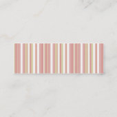 ピンクのパステル • Profilecard スキニー名刺 (裏面)