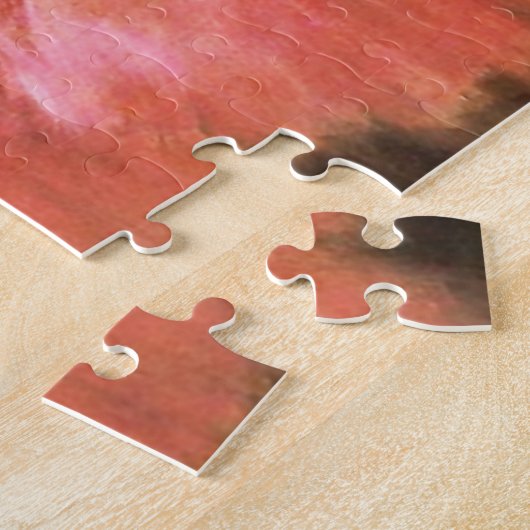 ピンクのパズルのダンサーのガスを抜いて下さい ジグソーパズル (側面)