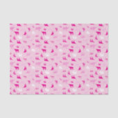 ピンクのパターン(の模様が)あるロングホーン模様 薄葉紙 (正面)