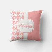 ピンクのパタ千鳥格子のーン クッション (裏面)