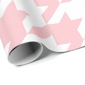 ピンクのパタ千鳥格子のーン ラッピングペーパー (ロールコーナー)