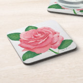 ピンクのパッションコルクコースター コースター (左側)