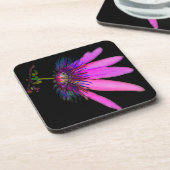 ピンクのパッションフラワーコースター コースター (左側)