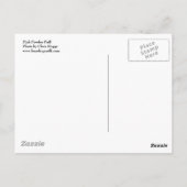 ピンクのパフ ポストカード (裏面)