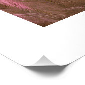 ピンクのパム・パス美的ポスター写真の女の子 ポスター (コーナー)