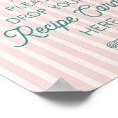 ピンクのパラモスプリングスビーチ シェアレシピ ブライダル ポスター (角)