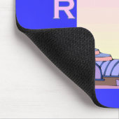 ピンクのパリの日没プロダクト マウスパッド (コーナー)