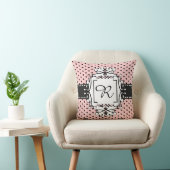 ピンクのパリの水玉模様のファンタジーのレトロのスタイルの枕 クッション (椅子)