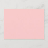 ピンクのパリ・エiffel塔を背景にしたデスティネーションウェディング 案内ポストカード (裏面)