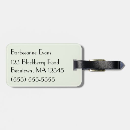 ピンクのパリ ラゲッジタグ (裏面横)