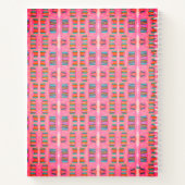 ピンクのパワースパイラルノートブック ノートブック (裏面)