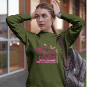 ピンクのパワー乳がん認識度デザイン スウェットシャツ