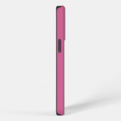 ピンクのパワー乳がん認識度デザイン iPhoneケース (右側面)