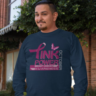 ピンクのパワー乳がん認識度デザイン Tシャツ