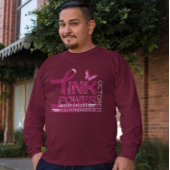 ピンクのパワー乳がん認識度デザイン Tシャツ