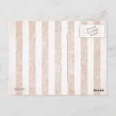 ピンクのパンクアニメの女の子 ポストカード (裏面)