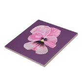 ピンクのパンジーのタイル タイル (側面)