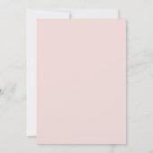 ピンクのパンパス グラス フラワーブライダルシャワー招待状 招待状 (裏面)