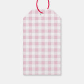 ピンクのパンプキンフラワーの感謝のギフトタグ ギフトタグ (裏面)