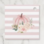 ピンクのパンプキン感謝ギフトタグ フェイバータグ (裏面)