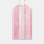 ピンクのパンプキン「チラ見せ」ベイビーシャワーのギフトタグ ギフトタグ (裏面)