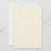 ピンクのパンプキン ベイビーシャワー 水彩フラワー＆ボーホー 招待状 (裏面)