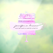 ピンクのパン屋さん パティスリー グリッター ケーキ ウィンドウサイン (シート3)