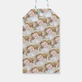 ピンクのパーソナライズされた誕生日写真 ギフトタグ (裏面)