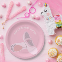 ピンクのパーティーにピンクのバレエ靴パーソナライズされた