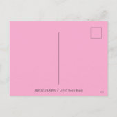 ピンクのパーティーウィッチはハロウィーン魔法、黒猫 シーズンポストカード (裏面)