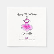 ピンクのパーティードレス女の子の誕生日パーティー