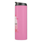 ピンクのパーフェクト猫 タンブラー (回転右)