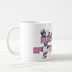 ピンクのヒツジのマグおよびジョッキ コーヒーマグカップ