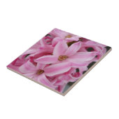 ピンクのヒヤシンスの花 タイル (側面)