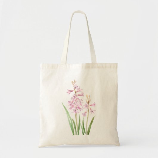 ピンクのヒヤシンス色 トートバッグ (正面)