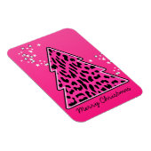 ピンクのヒョウとチーターのクリスマスツリー マグネット (右側)