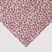 ピンクのヒョウのアニマルプリントパターン 薄葉紙 (詳細)