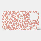 ピンクのヒョウのプリントスキン Case-Mate iPhoneケース (裏面 (横))