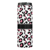 ピンクのヒョウのプリント タンブラー (裏面)
