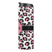 ピンクのヒョウのプリント タンブラー (回転右)