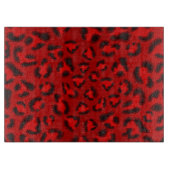 ピンクのヒョウの質パターン カッティングボード (正面)