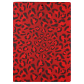 ピンクのヒョウの質パターン クリップボード (裏面)