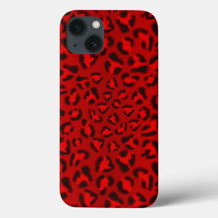ピンクのヒョウの質パターン iPhone 13ケース