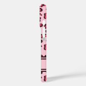 ピンクのヒョウ柄のような名前をカスタムする Case-Mate iPhoneケース (裏面 / 左)