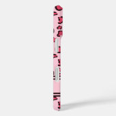 ピンクのヒョウ柄のような名前をカスタムする Case-Mate iPhoneケース (裏面 / 右)